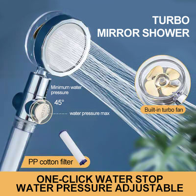 Filtre à eau de douche sous pression Turbo avec pommeau de douche amovible  rotatif